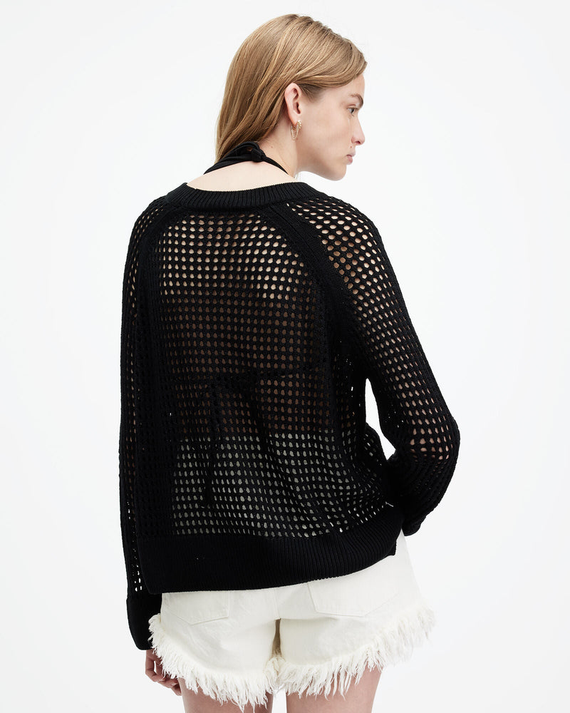 Sweater Paloma Negro Cuello redondo
