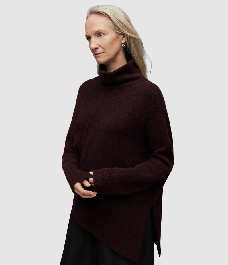 AllSaints | Sweater Lock Raisin Red para mujer