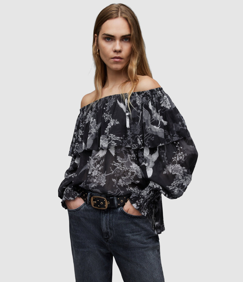 AllSaints | Top Liza Black para mujer