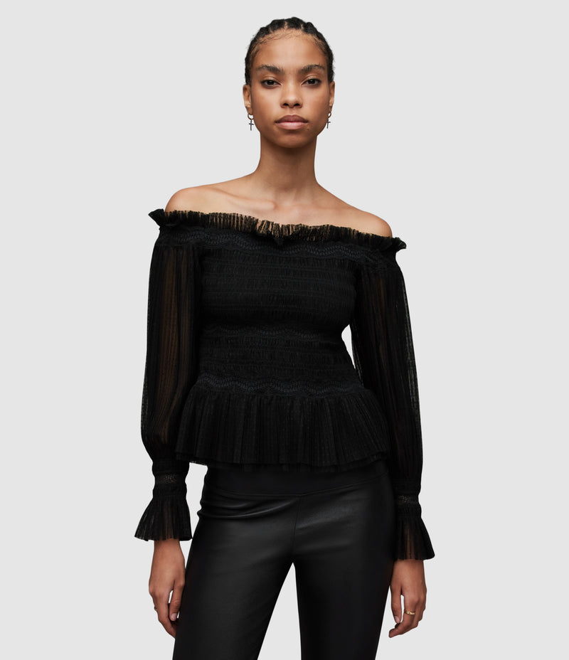 AllSaints | Blusa Layla Black para mujer