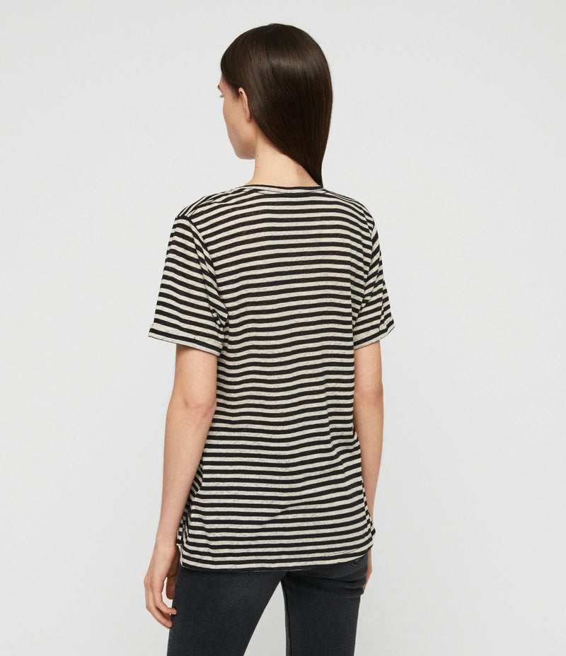 Camiseta Robi Stripe Chalk/Ink Blue