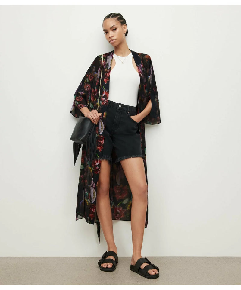 Kimono Elsa Ahiahi Negro