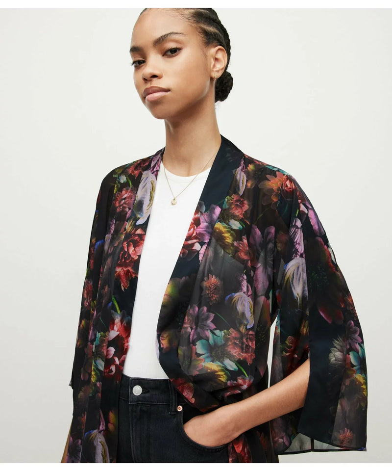 Kimono Elsa Ahiahi Negro