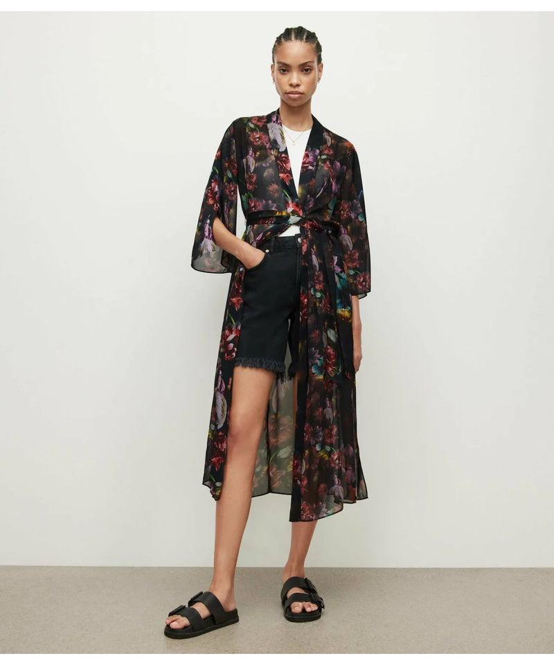 Kimono Elsa Ahiahi Negro