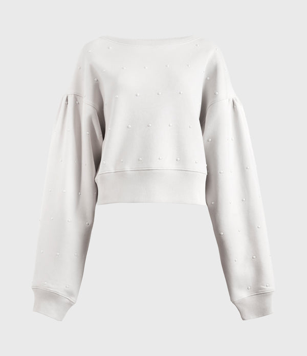 Sudadera Pearl Sweat Ivory White