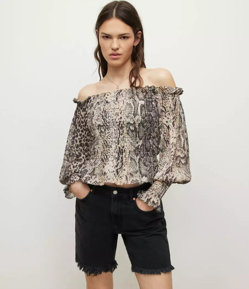 Blusa Top Lara Noche Amarillo