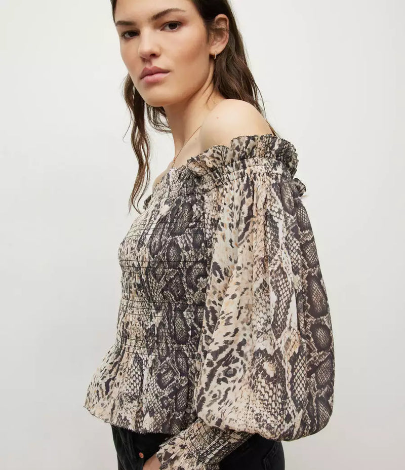 Blusa Top Lara Noche Amarillo