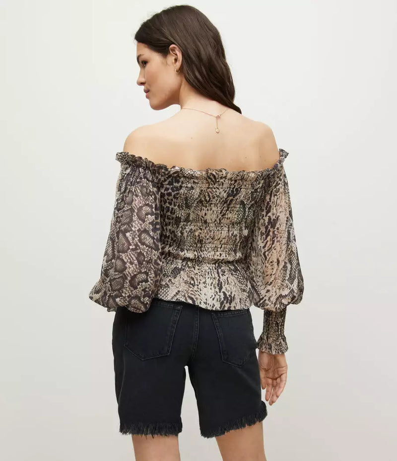 Blusa Top Lara Noche Amarillo