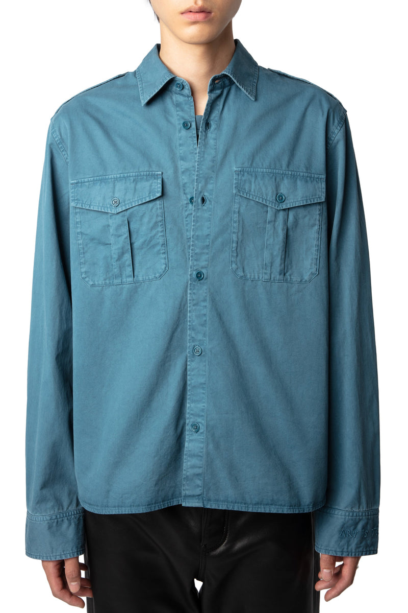 Camisa Taskal Mili Cotton Twill Steller