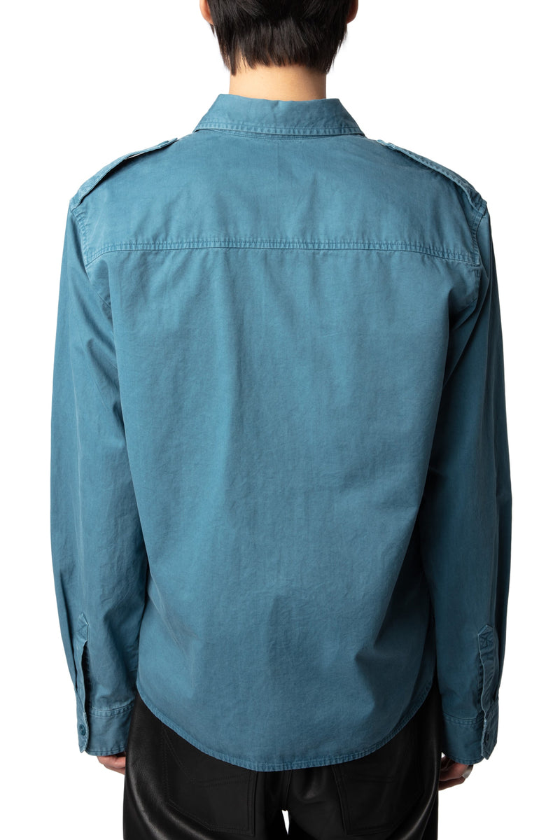 Camisa Taskal Mili Cotton Twill Steller