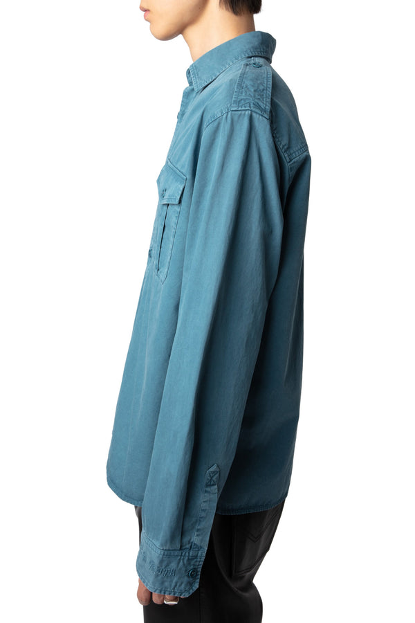 Camisa Taskal Mili Cotton Twill Steller