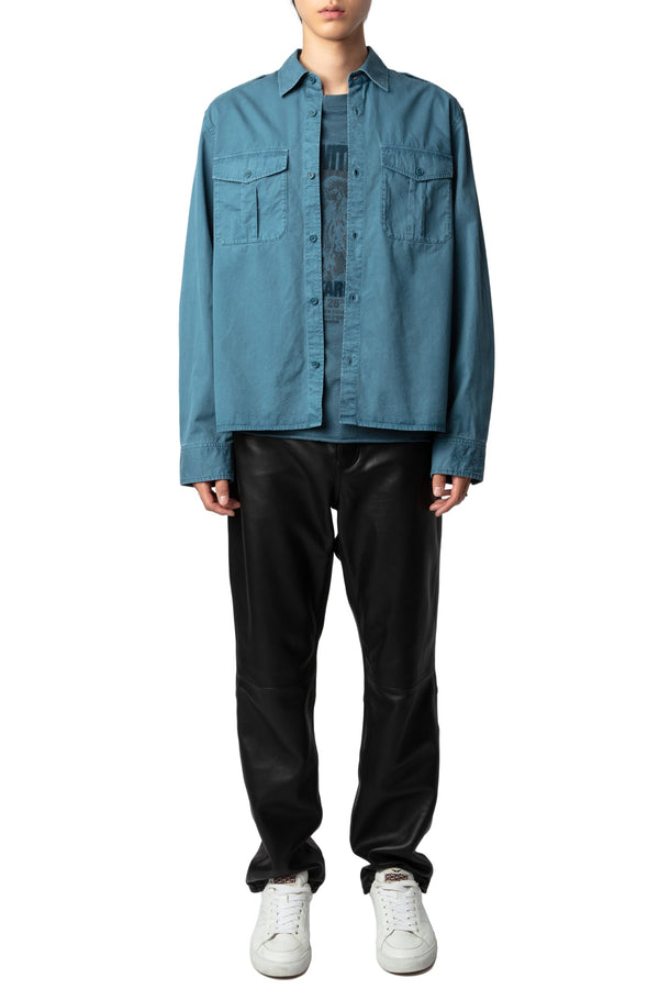 Camisa Taskal Mili Cotton Twill Steller