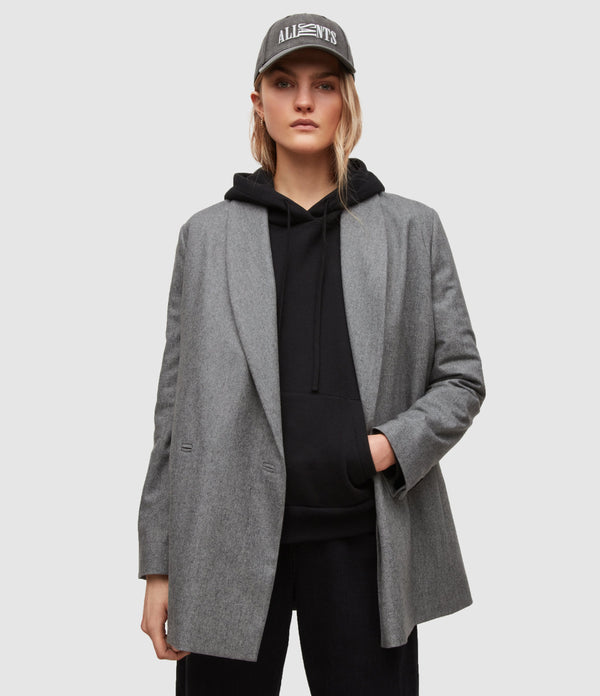 AllSaints | Blazer Lalia Gris para mujer