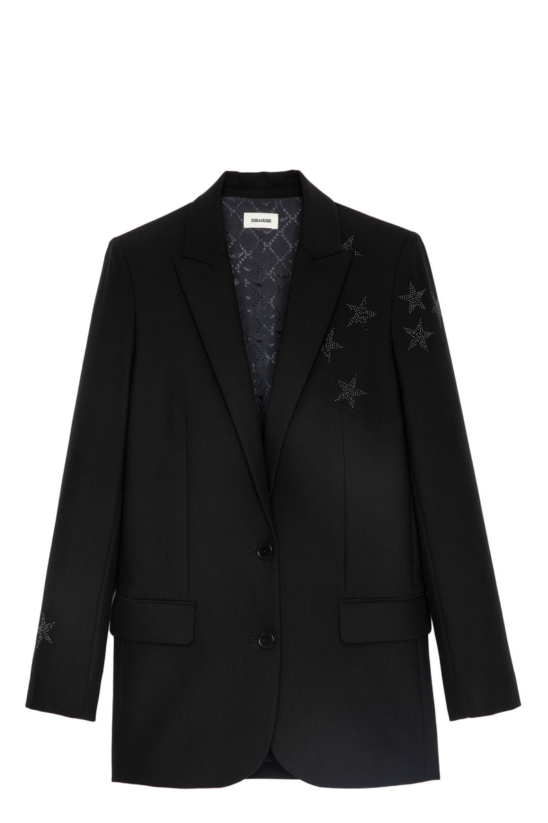 Saco Viva Strass Star Perm Noir