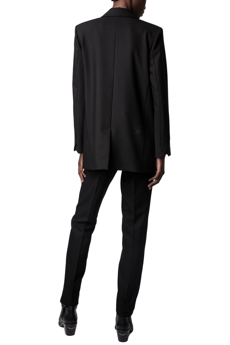 Saco Viva Strass Star Perm Noir