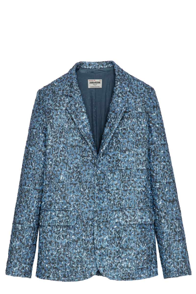 Blazer Vanille Sequins Denim