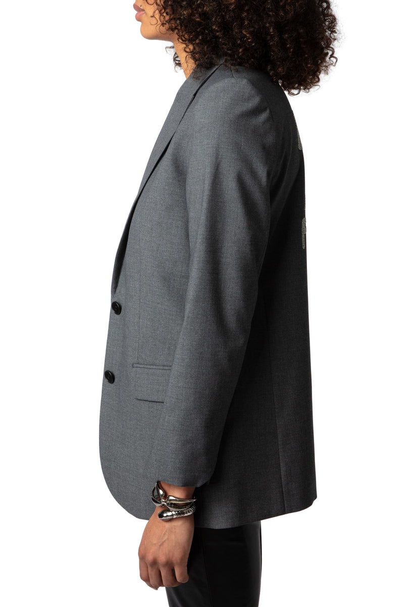 Saco Viva Chine Strass Feeling Gris Chin