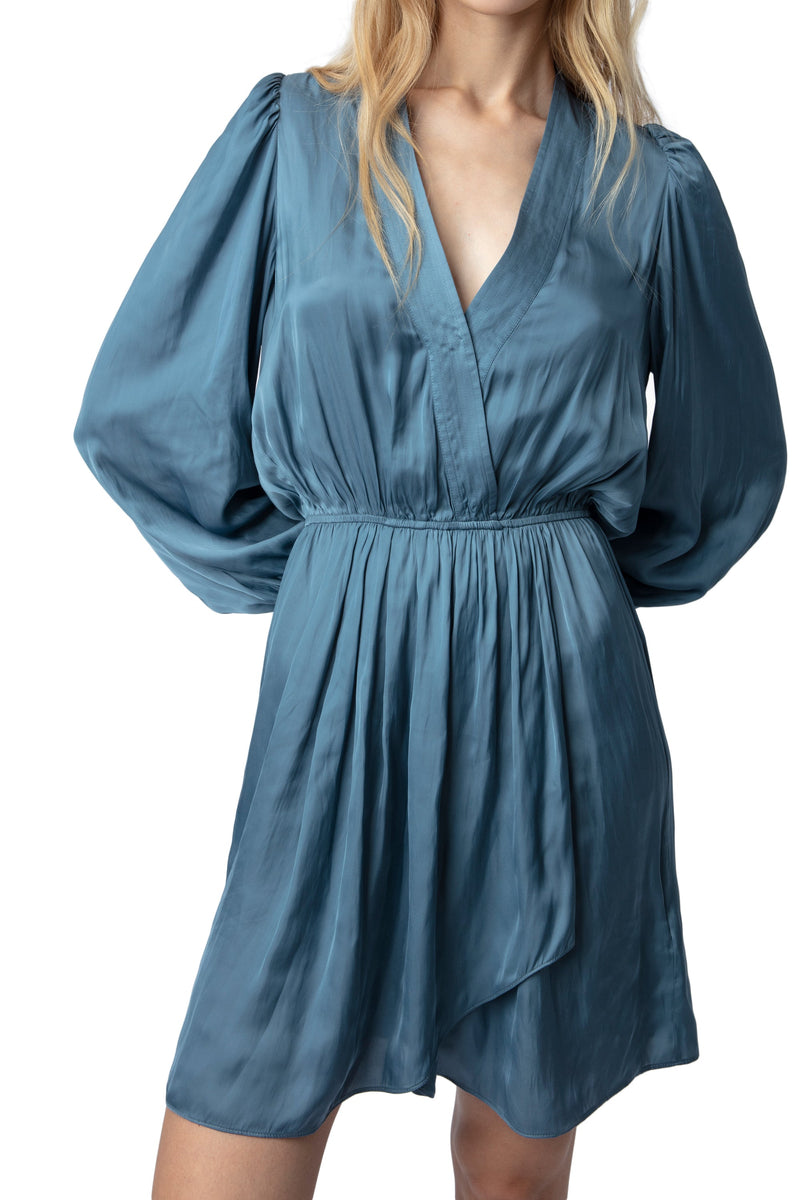 Vestido Remember Satin Azul