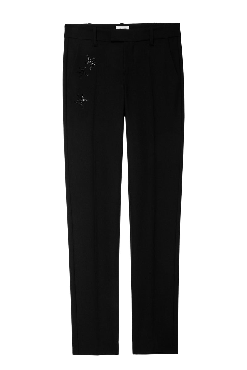 Pantalones Prune Strass Star Perm Noir
