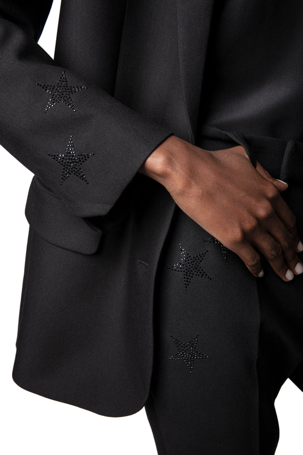 Pantalones Prune Strass Star Perm Noir