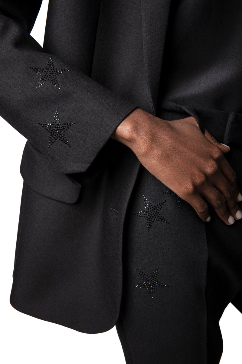 Pantalones Prune Strass Star Perm Noir