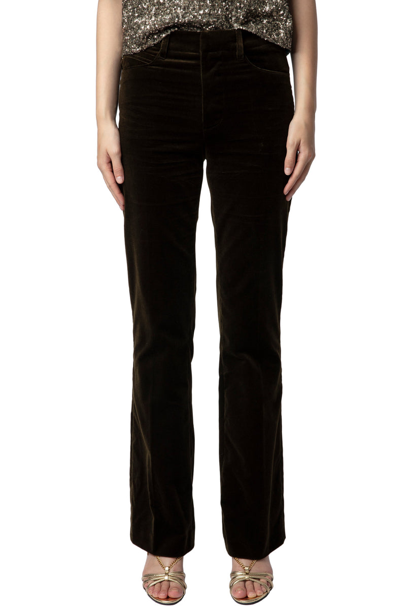 Pantalones Pistol Velvet Khaki