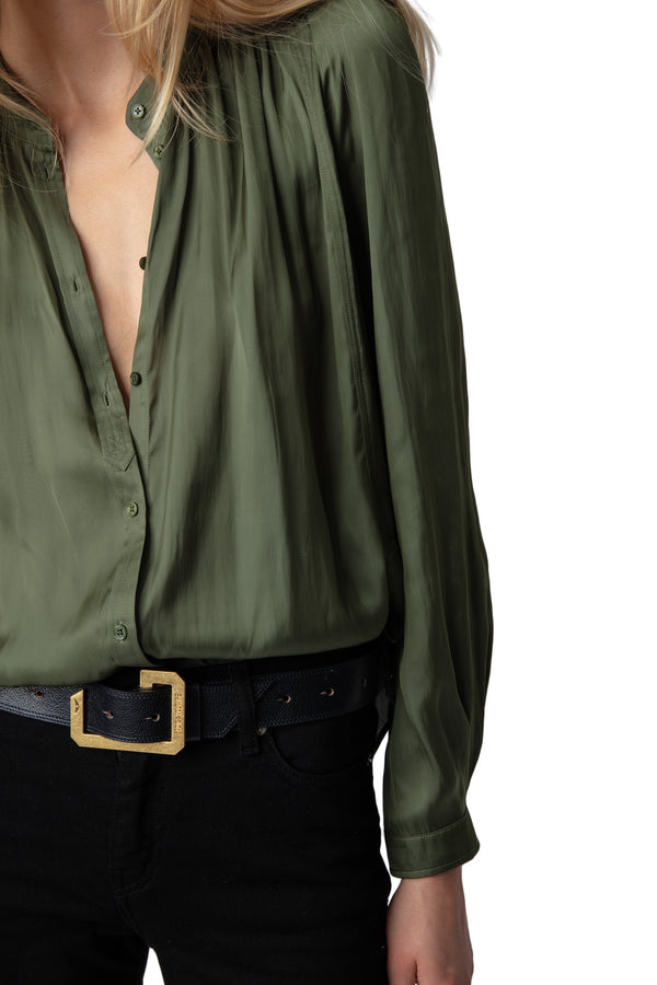 Camiseta Tchin Satin Khaki