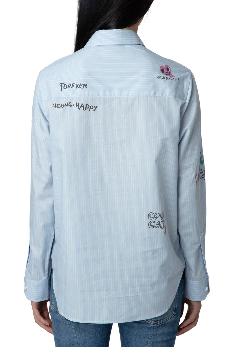 Blusa Taskiz Raye Azul