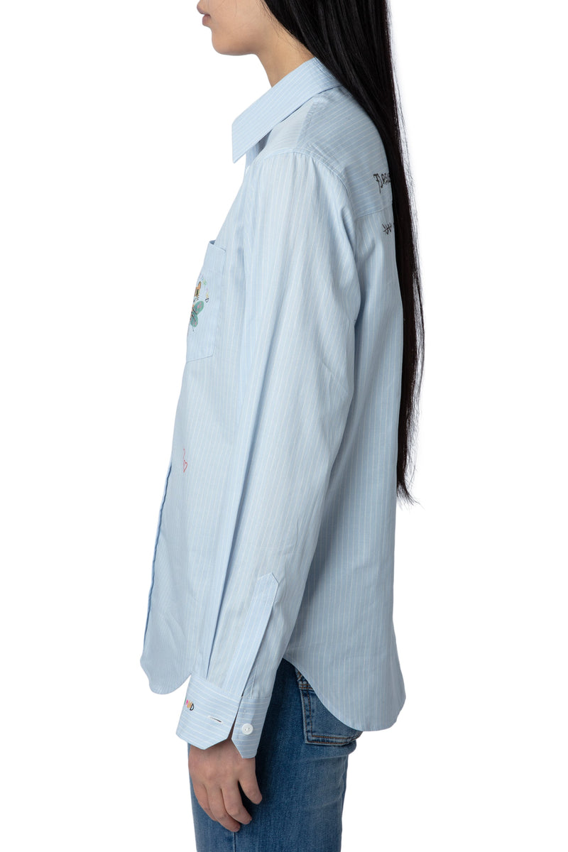 Blusa Taskiz Raye Azul