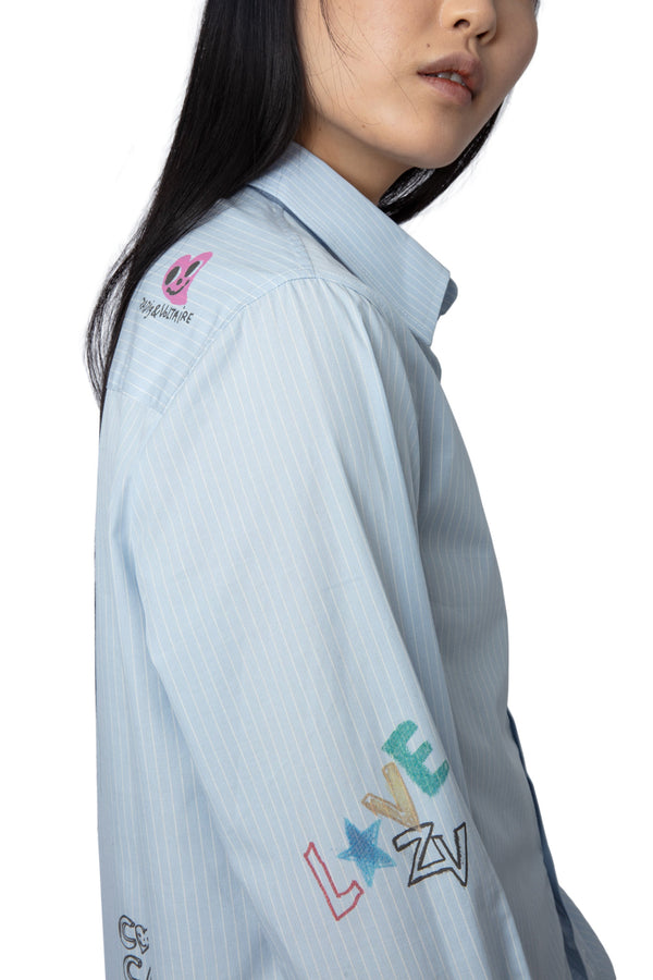 Blusa Taskiz Raye Azul