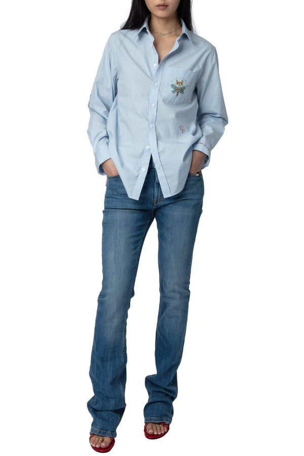 Blusa Taskiz Raye Azul