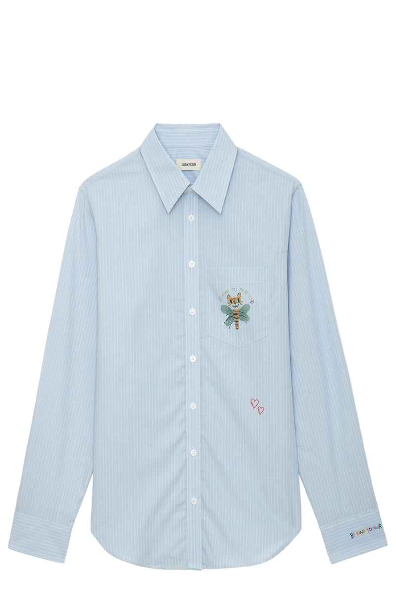 Blusa Taskiz Raye Azul