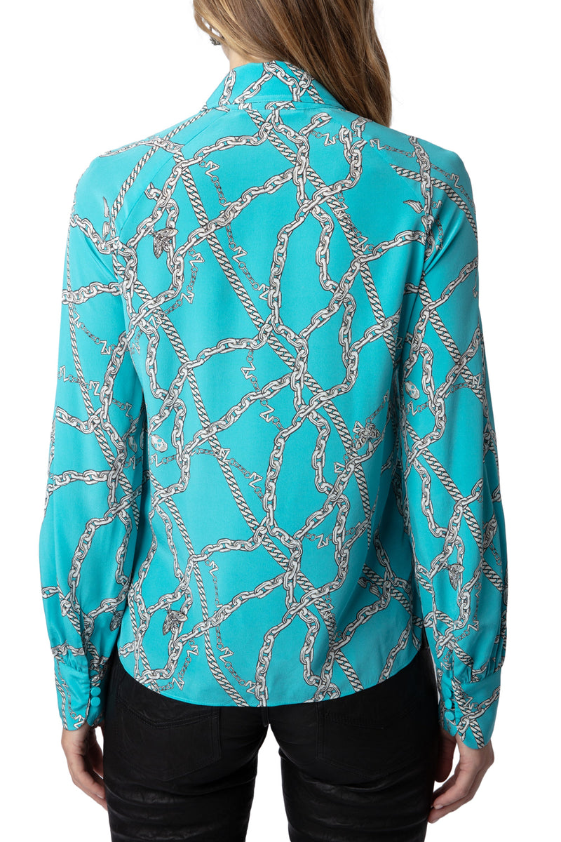 Blusa Tuile Cdc Chaines Aqua