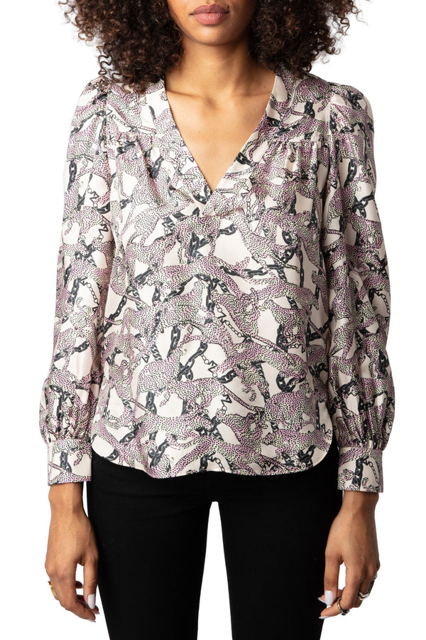 Blusa Telia Twill Wild Chaines Ecru