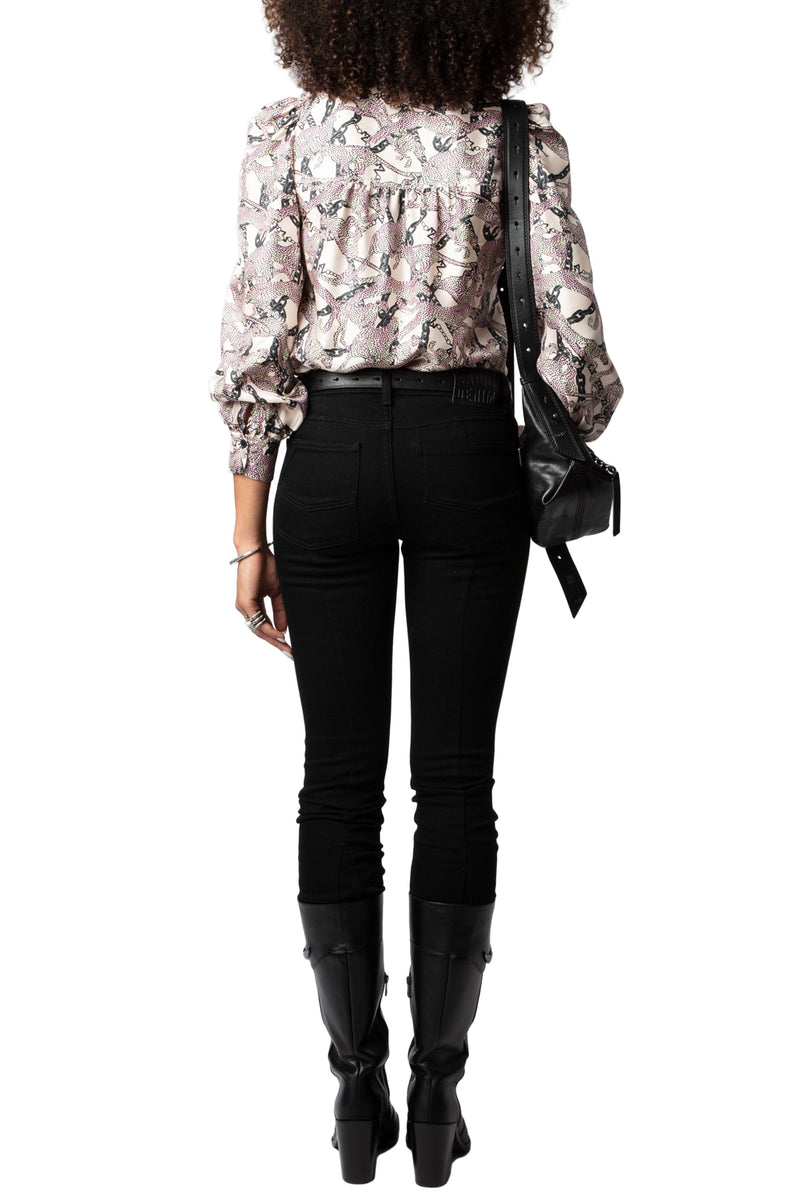 Blusa Telia Twill Wild Chaines Ecru