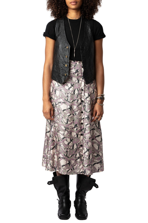 Falda June Twill Wild Chaines Ecru