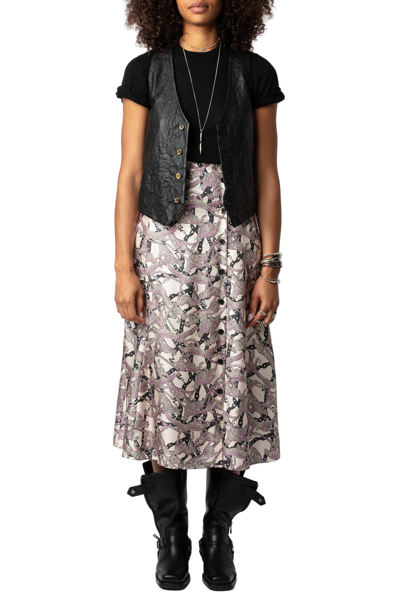 Falda June Twill Wild Chaines Ecru