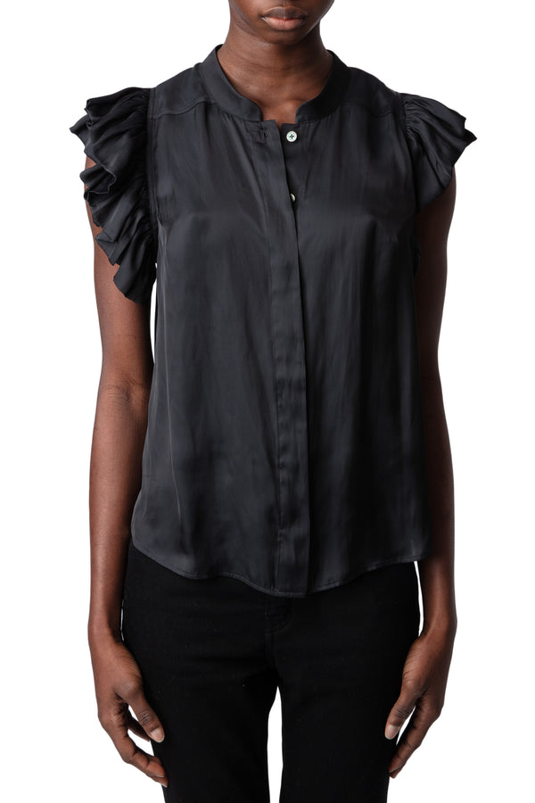 Top Tiza Satin Negro