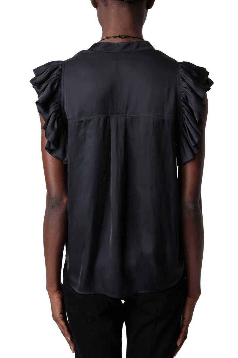 Top Tiza Satin Negro