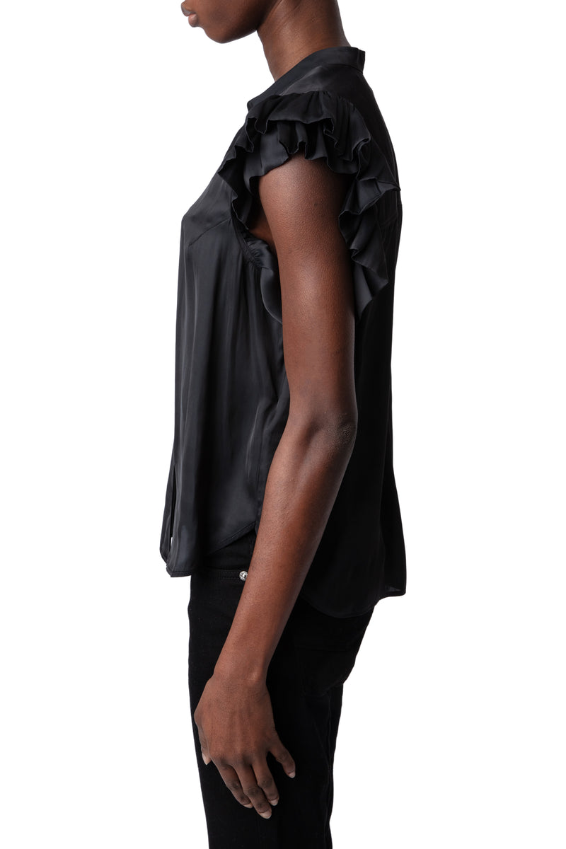 Top Tiza Satin Negro