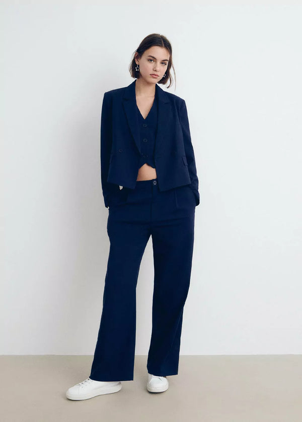 Americana cropped Azul Marino
