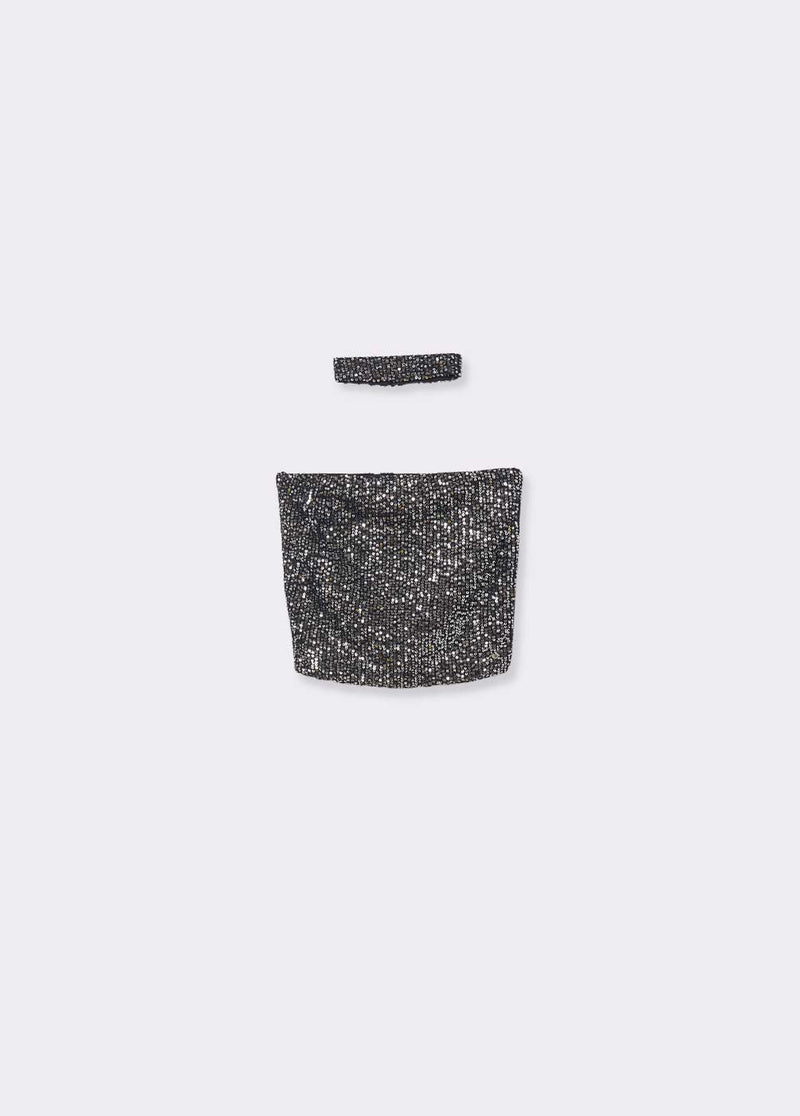 Bandeau lentejuelas Negro