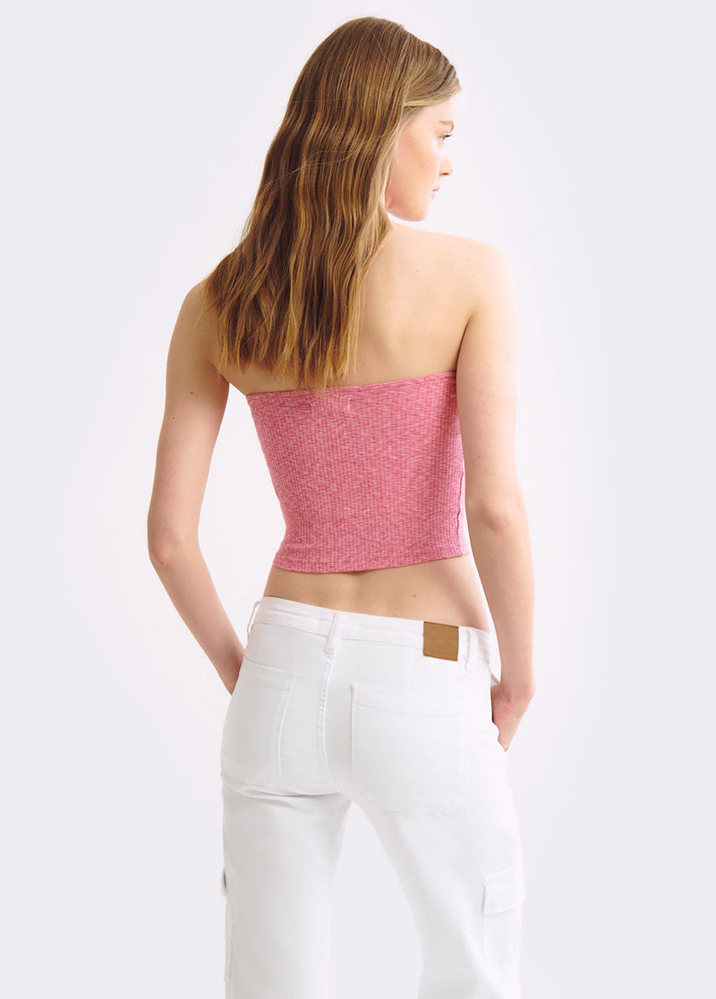 Bandeau space dyed chocker Rosa