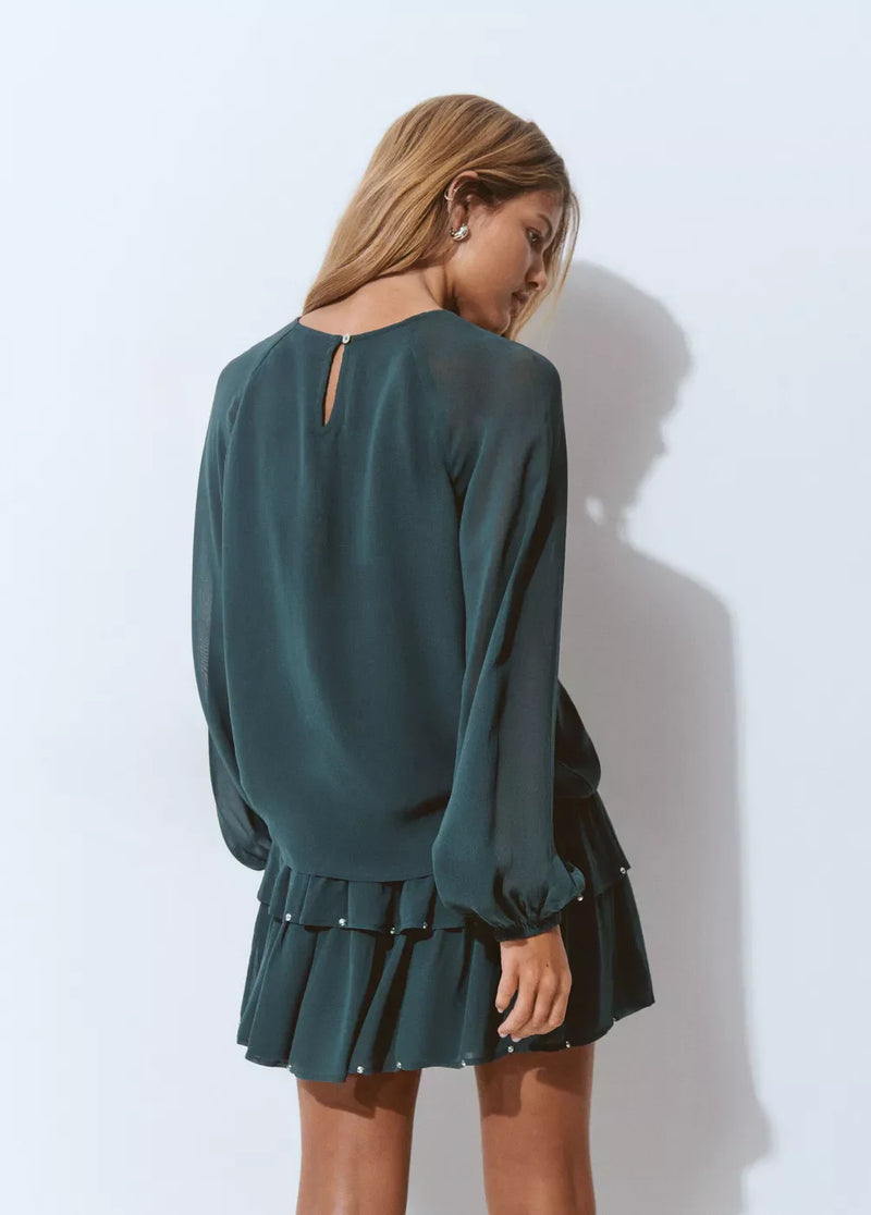Blusa cut outs Verdoso