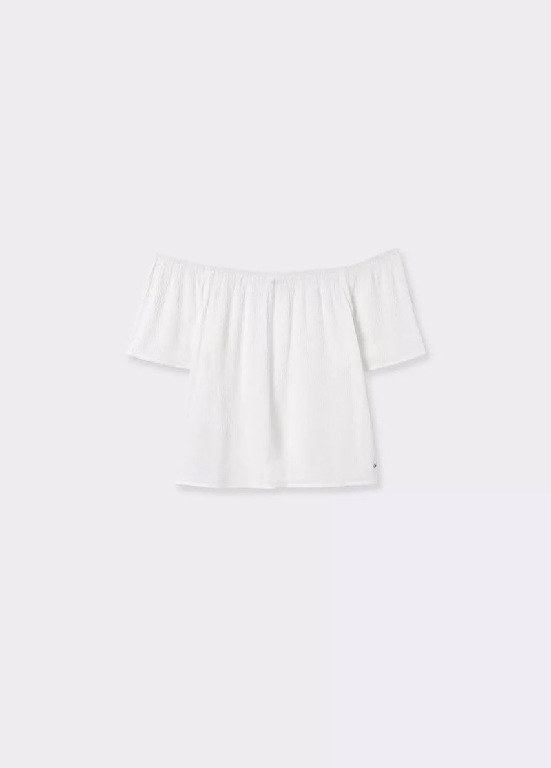 Blusa hombros descubiertos Blanco