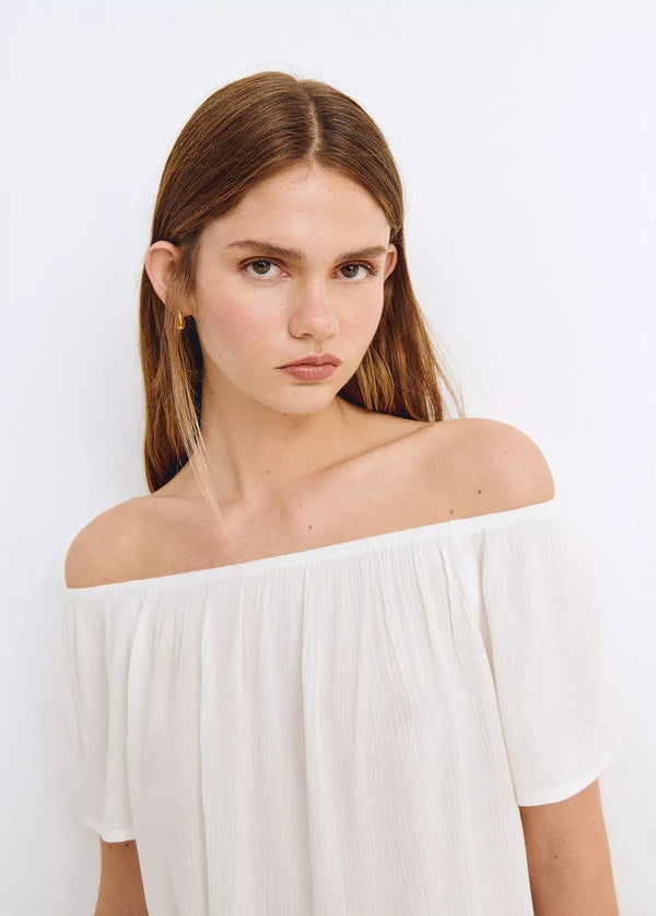 Blusa hombros descubiertos Blanco