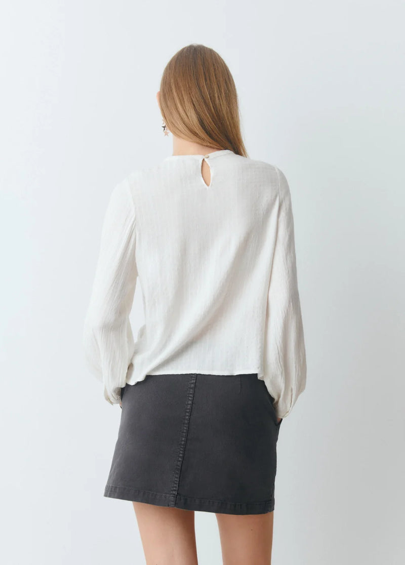 Blusa pecherín smock Crudo