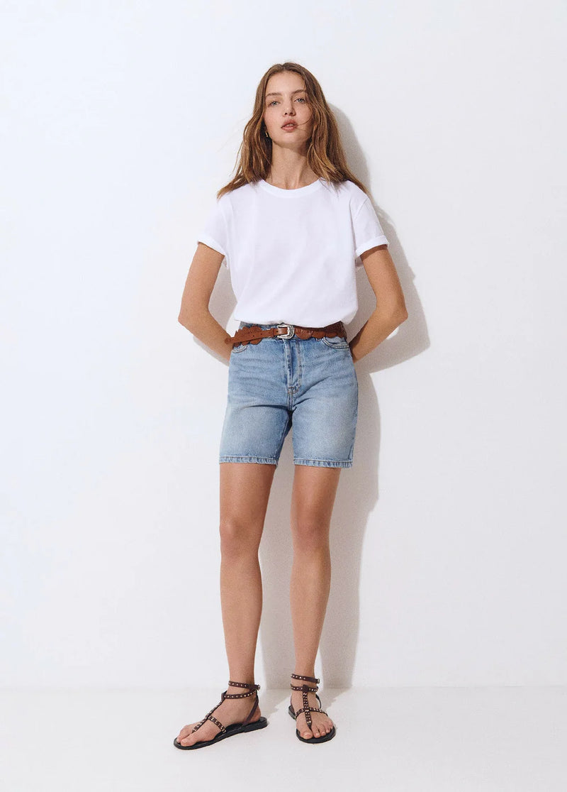 Camiseta básica manga corta Blanco