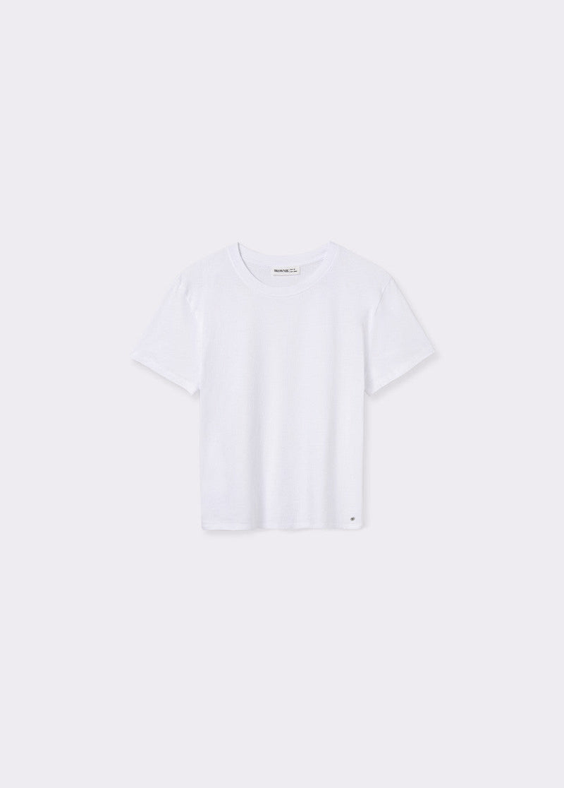 Camiseta básica manga corta Blanco