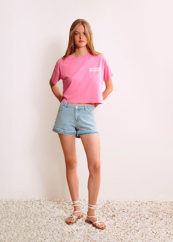 Camiseta cropped